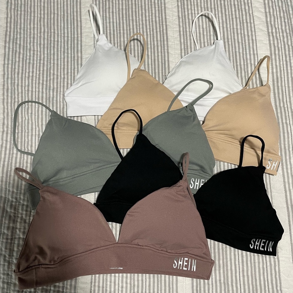 SHEIN bralette tops bundle